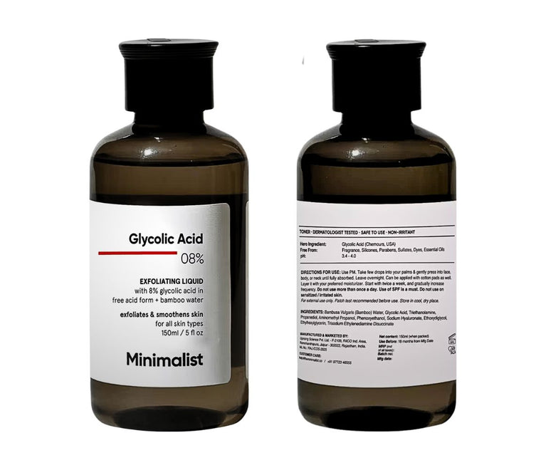 Minimalist 8% Glycolic Acid Exfoliating Liquid