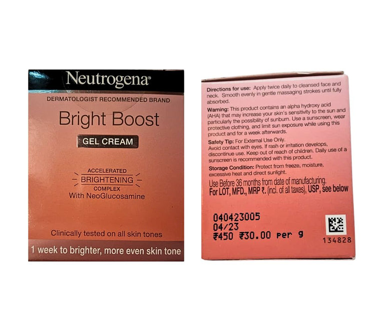 Neutrogena Bright Boost Gel Cream