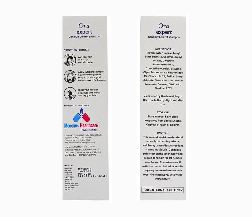 Ora Expert Dandruff Control Shampoo