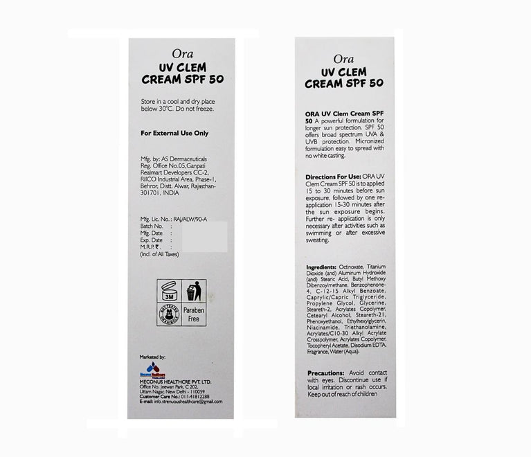 Ora UV Clem Cream SPF 50 PA+++