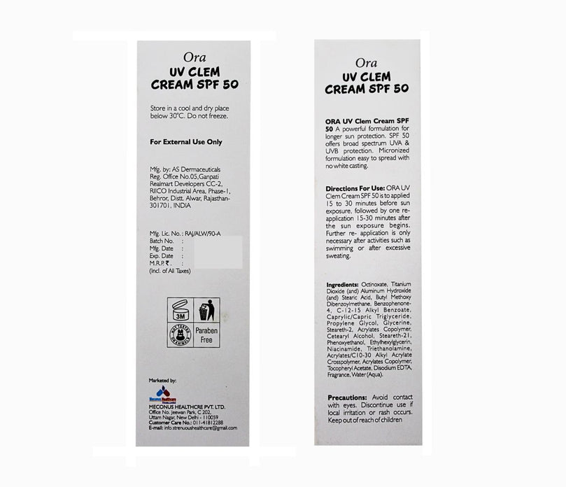 Ora UV Clem Cream SPF 50 PA+++