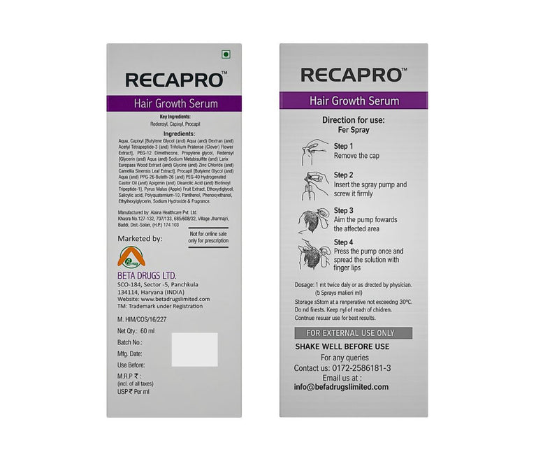 Recapro Hair Growth Serum