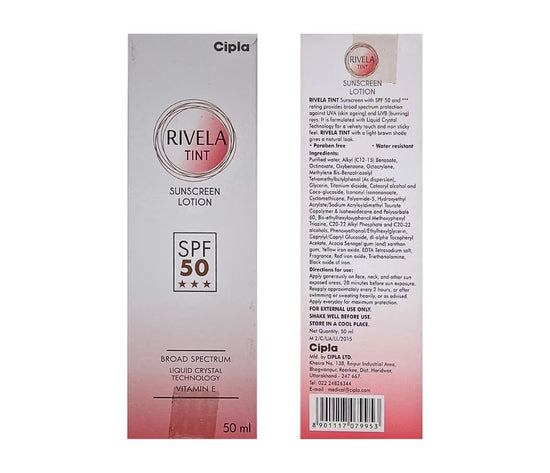 Rivela Tint Sunscreen Lotion SPF-50