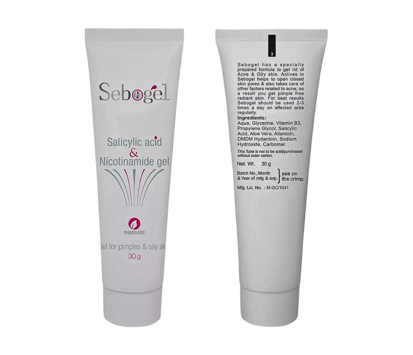 Sebogel Salicylic Acid Nicotinamide Gel