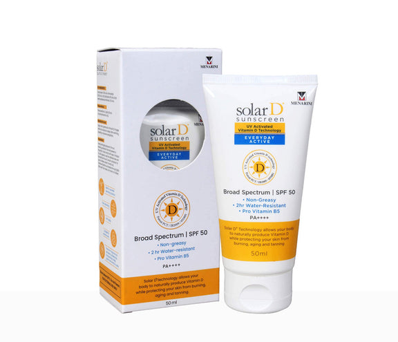 Solar D Sunscreen Everyday Active Sunscreen SPF 50 P++++ – DelMeds.com