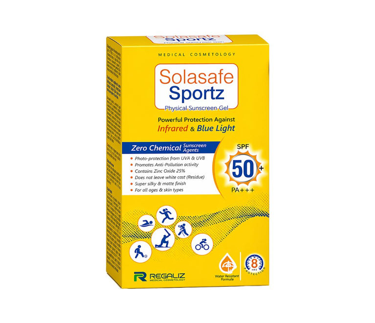 Solasafe Sportz Physical Sunscreen Gel SPF 50+ PA+++