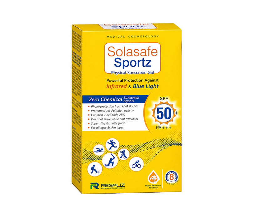 Solasafe Sportz Physical Sunscreen Gel SPF 50+ PA+++
