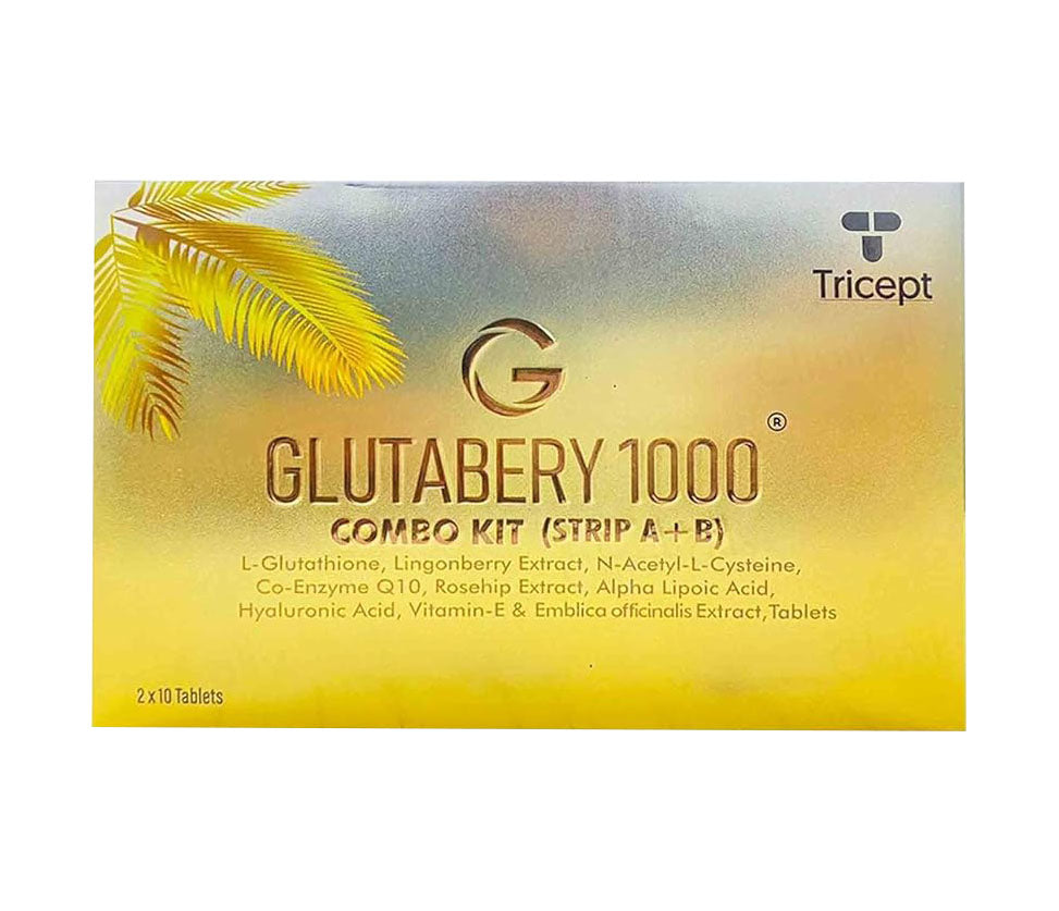 Tricept Glutabery 1000 Combo Kit (Strip A + B) –